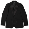 Burberry Men's Black English-fit Rhinestone Mohair And Wool Tailored Jacket In Black