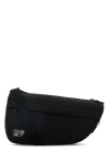 Burberry Men Black Fabric Crossbody Bag In Black