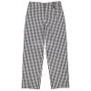 BURBERRY BURBERRY MEN'S BLACK GINGHAM TECHNICAL WOOL WIDE-LEG TAILORED TROUSERS