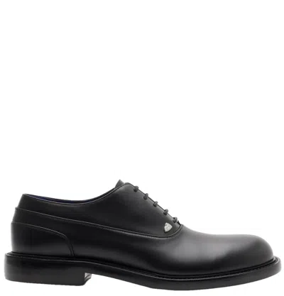 Burberry Men's Black Leather Cobble Oxford Shoes