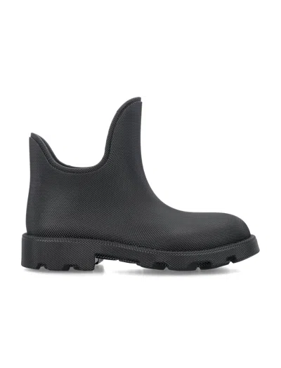 BURBERRY MEN'S BLACK MF RAY ANKLE BOOTS FOR FALL/WINTER 2024
