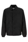 Burberry Nylon Jacket With Collar And Elastic Cuffs In Black