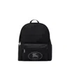 Burberry Black Backpack With Spacious Design And Padded Straps In Black