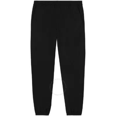 BURBERRY BURBERRY MEN'S BLACK SPRINGFIELD TAILORED WOOL TRACK PANTS