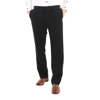 Pre-owned Burberry Men's Black Straight-leg Tailored Trousers