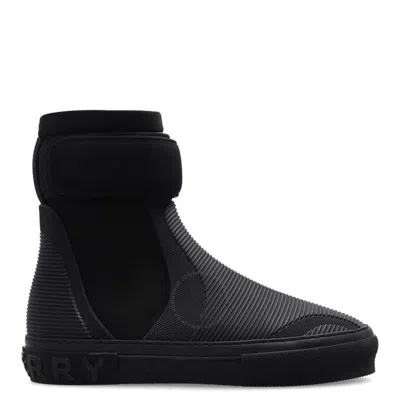 Burberry Men's Black Sub High-top Sneakers