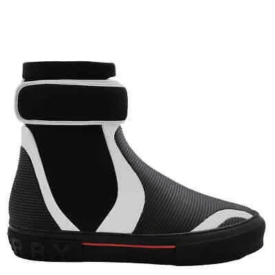 Pre-owned Burberry Men's Black Sub High-top Sneakers