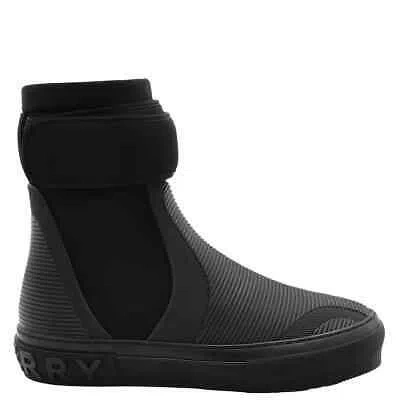 Pre-owned Burberry Men's Black Sub High-top Sneakers Z-xl8rs