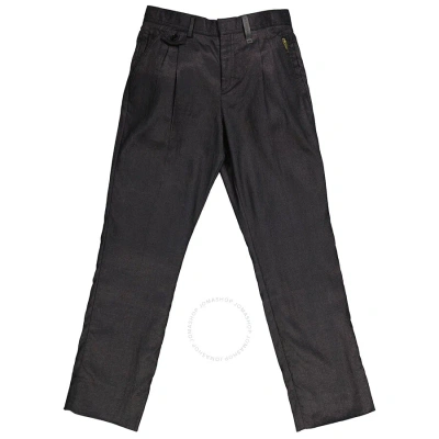 Burberry Men's Black Zip-detailed Trousers