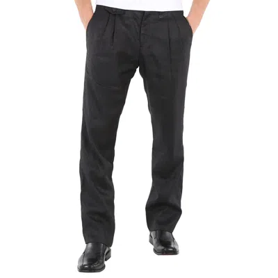 Pre-owned Burberry Men's Black Zip-detailed Trousers