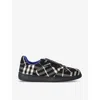 Burberry Terrace Black Polyester Blend Sneakers In Black/comb