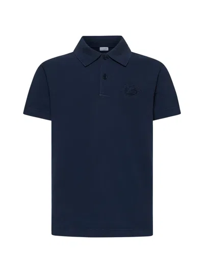 Burberry Men Blue Ekd Pique Polo Shirt