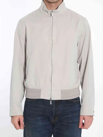 BURBERRY BURBERRY MEN BOMBER JACKET WITH LOGO