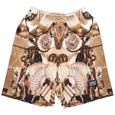 Burberry Men's Bronze Stretton Wilford Mesh Shorts