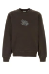 Burberry Brown Cotton Blend Sweatshirt In Brown