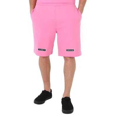 Pre-owned Burberry Men's Bubblegum Pink Jersey Shorts