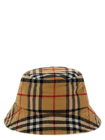 BURBERRY BURBERRY MEN BUCKET HAT CHECK