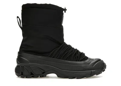 Pre-owned Burberry Men's  Arthur Puffy Ankle Boots Sneakers In Black