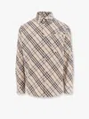 Burberry Men's Jacket With Check Pattern | Size Xl | 8043839 In Cream