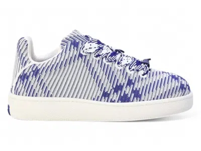 Pre-owned Burberry Men's   Boxsneakers In Blue/white In Multi