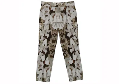 Pre-owned Burberry Men's  Camouflage Print Cargo Trousers In Honey