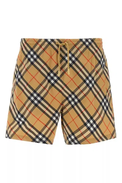 BURBERRY BURBERRY MEN BURBERRY CHECK SWIMWEAR