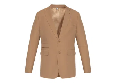 Pre-owned Burberry Men's  Classic Fit Blazer In Light Brown