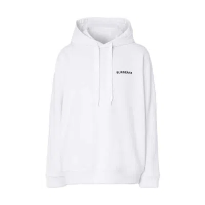 Pre-owned Burberry Men's  Constellations Print Cotton Hoodie In White