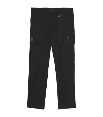 Pre-owned Burberry Men's  Cotton Gabardine Cargo Trousers In Black
