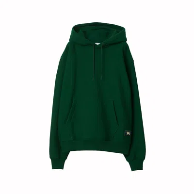 Pre-owned Burberry Men's  Cotton Hoodie In Ivy