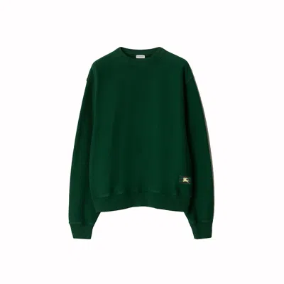 Pre-owned Burberry Men's  Cotton Sweatshirt In Ivy