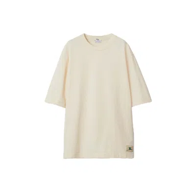 Pre-owned Burberry Men's  Cotton Tshirtprice In Soap In White