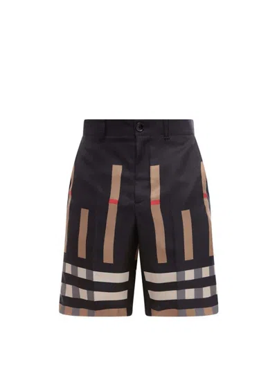 Pre-owned Burberry Men's  Dan Silk Shorts In Black
