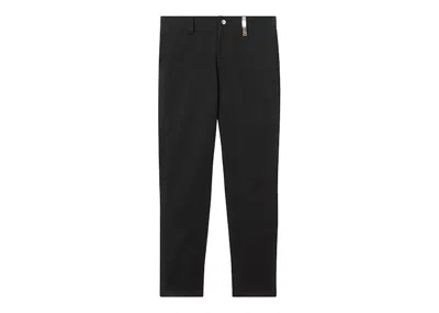 Pre-owned Burberry Men's  Dover Logo Plaque Trousers In Black