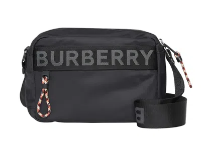 Pre-owned Burberry Men's  Econyl Logo Crossbody In Black
