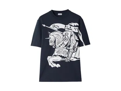 Pre-owned Burberry Men's  Ekd Cotton T-shirt In Storm