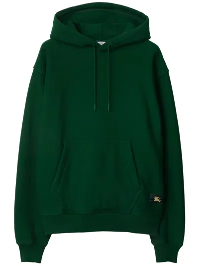 Pre-owned Burberry Men's  Ekd Drawstring Hoodie In Green
