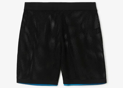 Pre-owned Burberry Men's  Ekd Mesh Shorts In Black