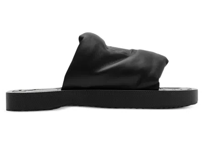 Pre-owned Burberry Men's  Ekd Slab Slides Sneakers In Black