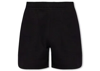 Pre-owned Burberry Men's  Ekd Technical Cotton Jacquard Shorts In Black