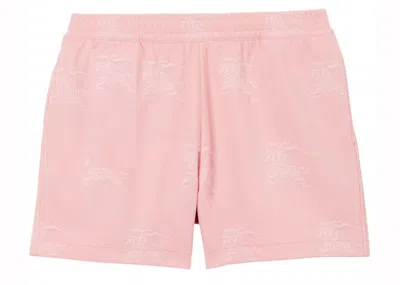 Pre-owned Burberry Men's  Equestrian Knight Shorts In Pink
