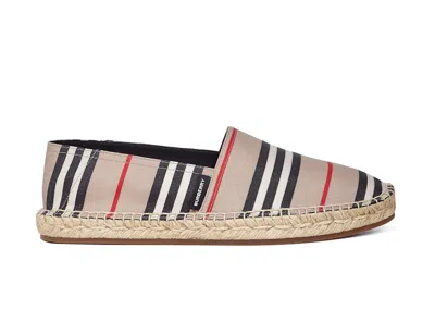 Pre-owned Burberry Men's  Espadrillas Archive Sneakers In Beige