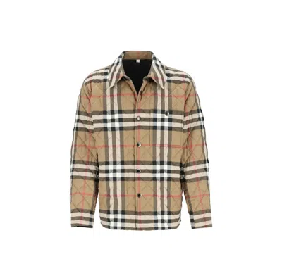 Pre-owned Burberry Men's  Forres Diamond Quilted Jacket In Taupe Brown