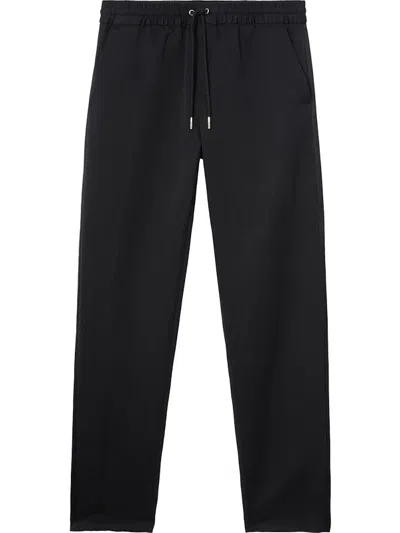 Pre-owned Burberry Men's  Linen Cotton Blend Sweatpants In Black