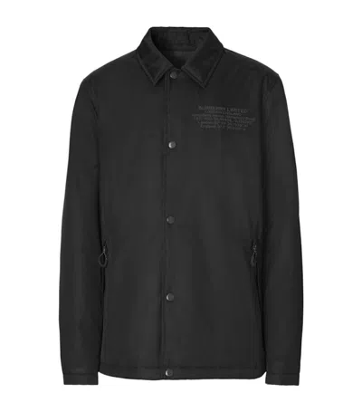 Pre-owned Burberry Men's  Locationprint Econyl Jacket In Black