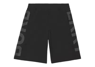 Pre-owned Burberry Men's  Logo Print Cotton Shorts In Black