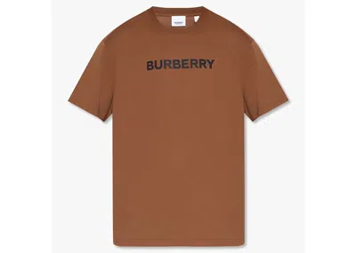 Pre-owned Burberry Men's  Logo T-shirt In Brown