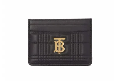 Pre-owned Burberry Men's  Lola Card Holder In Black