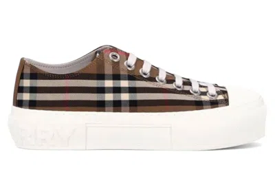 Pre-owned Burberry Men's  Low Top House Check Sneaker Sneakers In Taupe Brown