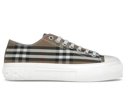 Pre-owned Burberry Men's  Low Top House Check Sneaker Sneakers In Taupe Brown